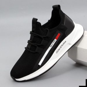 LOW Price CLEARANCE-Breathable Athletic Casual Sport Sneakers - Black discountshub