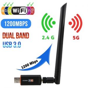 USB 3.0 1200Mbps Wifi Adapter Dual Band 5GHz 2.4Ghz 802.11AC RTL8812BU Wifi Antenna Dongle Network Card For Laptop Desktop discountshub