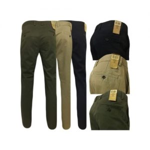 Men Chinos - 3 in 1 - Black, Brown & Green discountshub