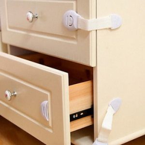 10pcs Child Infant Baby Kids Drawer Door Cabinet Cupboard Toddler Safety Lock TR discountshub