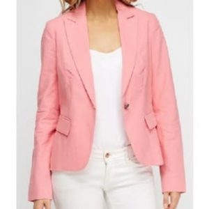 Lapel Front Pink Blazer - 0075 discountshub