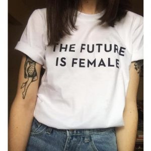 Wanna Future Is Female T-shirt - White discountshub