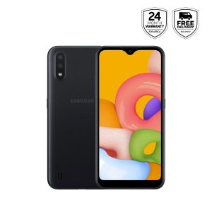Samsung Galaxy A01 - Black- 16gb Rom +2gb Ram, 13mp, Dual Sim discountshub