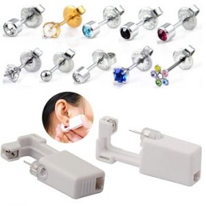 1PC Disposable Sterile Ear Piercing Unit Cartilage Tragus Helix Piercing Gun NO PAIN Piercer Tool Machine Kit Stud Choose Design discountshub