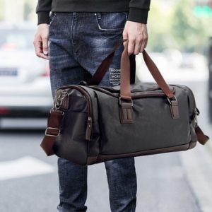 2020 New Casual PU Leather Travel Duffel Bag Large Capacity Travel Bags Men Messenger Handbags discountshub