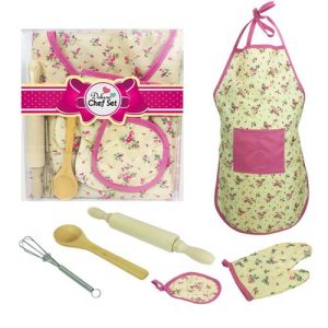 6pc Kids Cooking And Baking Set Kitchen Costume Pretend Role discountshub
