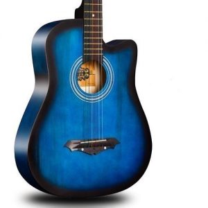 Acoustic Box Guitar With Bag And Strap - Blueburst discountshub