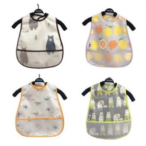 Adjustable Baby Bibs EVA Waterproof Lunch Feeding Bibs Baby Cartoon Feeding Cloth Children Baby Apron Babador Bandana discountshub