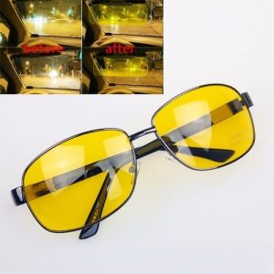 Anti Glare Low Light Night Driving Aviator Glasses discountshub