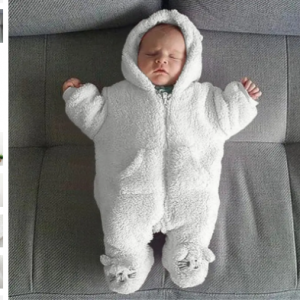 Baby White Soft Sleeping Bag Warm & Velvet For 0-24M discountshub