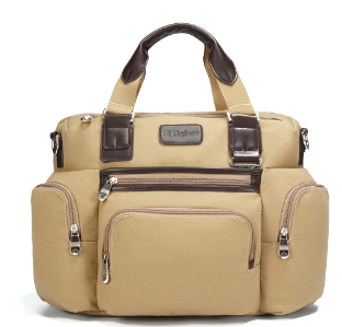 Canvas Business Casual Travel Laptop Bag Large Capacity Multi-pocket Handbag Crossbody Bag discountshub