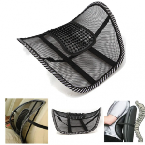 Car Seat Chair Massage Back Lumbar Support Mesh Ventilate Cushion Pad discountshub