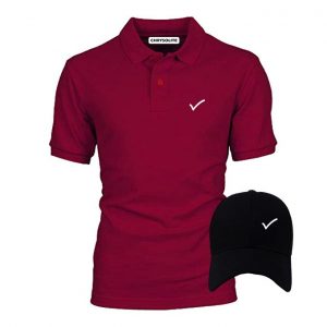 Chrysolite Designs Confirm Polo & Cap Bundle - Wine, Black discountshub