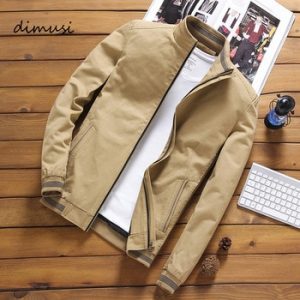 DIMUSI Spring Autumn Men's Bomber Jackets Casual Male Outwear Windbreaker Stand Collar Jacket Mens Baseball Slim Coats 5XL,YA810 discountshub