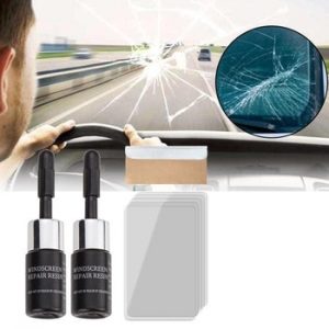 DIY Window Repair Tools Car Windshield Repair Tool Windscreen Glass Scratch Crack Restore Window Screen resin+blade+strips discountshub