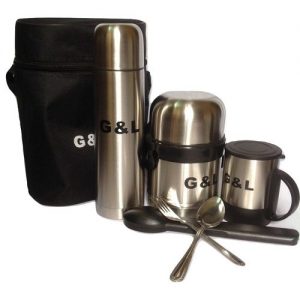 G And L 5in1 Stainless Steel Food Flask Set discountshub