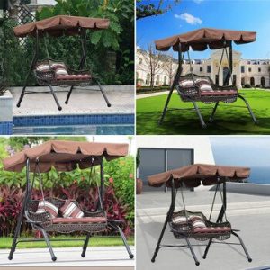 Garden Hanging Swing Chair Cover Dustproof Waterproof UV Protection Universal Cover Polyester Outdoor Swing accessories discountshub