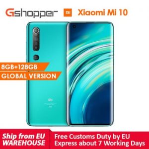 Global Version Xiaomi Mi 10 8GB Ram 128GB Rom Mobile Phone 5G Smartphone 108MP Snapdragon 865 Octa Core 6.67" AMOLED Display discountshub