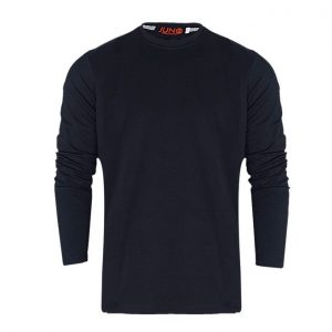Juno Fitted Long Sleeve T-Shirt - Black discountshub