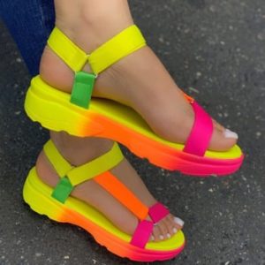 Karinluna 2020 INS Hot Sale multi colors Big size 43 casual Shoes Woman Flat Dropship Comfortable Sandals Female discountshub