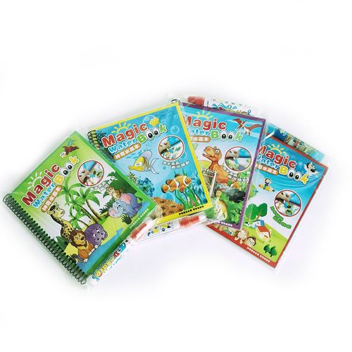 MT Children's Magic Water Picture Book Kids Early Education Toys Coloring Book-Animal Theme discountshub