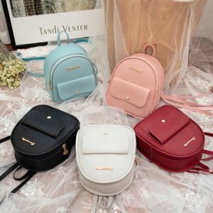 Mini Backpack Women PU Leather Shoulder Bag For Teenage Girls Kids Fashion New Small Bagpack Female Ladies School Backpack discountshub