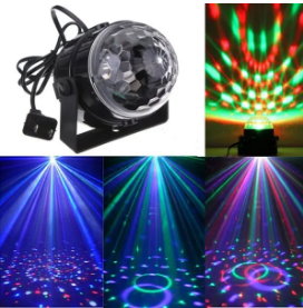 Mini RGB LED Party Disco Club DJ Light Crystal Magic Ball Effect Stage Lighting discountshub