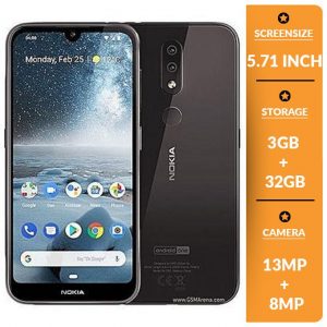 Nokia 4.2, 5.71" 3GB RAM 32GB ROM Android 9.0 (13MP+2MP)+ 8MP 3000mAh 4G LTE + 1YR Warranty - BLACK discountshub