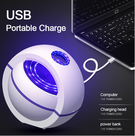 2020 USB Powered Mosquito Killer Lamp 1m/2m Electric No Noise 360° Insect Killer Bug Zapper Mosquito Trap Light For Bedroom Home discountshub