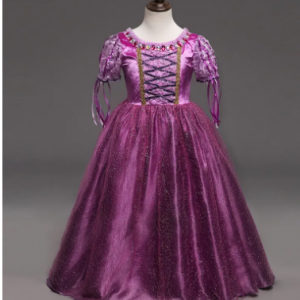 Purple Kids Girls Belle Princess Dress Up Belle Costume For Girls Cosplay Clothing discountshub