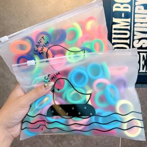 50/100pcs/Set Girls Colorful Nylon Small Elastic Hair Bands Children Ponytail Holder Rubber Bands Headband Kids Hair Accessories discountshub