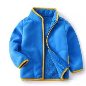 Soft Fleece Girls Stand Collar Autumn Winter Coats For 2Y-13Y discountshub