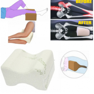 Soft Memory Foam Leg Knee Pillow White Bamboo Fiber Cover Back Aches Night Bed Pillow discountshub