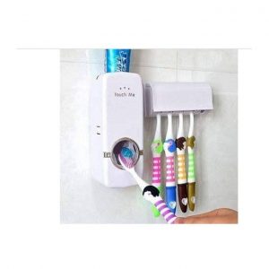 Toothpaste Dispenser And Toothbrush Holder discountshub