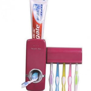 Toothpaste Dispenser With Toothbrush Holder discountshub