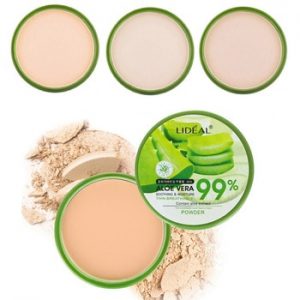 Waterproof 99% Aloe Vera Moisturizer Face Powder Smoothing Pressed Powder Breathable Makeup Concealer Brighten Foundation discountshub