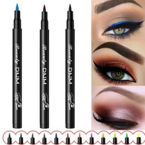 Waterproof Liquid Eyeliner Pencil Make Up Eye Liner Black Blue Red Green Brown Matte Liners Smudge-Proof Eyes Makeup TSLM2 discountshub