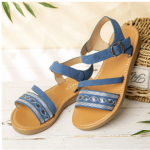 Women Causal Open Round Toe Strappy Buckle Soft Flat Sandals discountshub