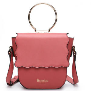 Women Wave Flap Handbag Shopping Ring Solid Crossbody Bag discountshub