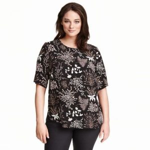 H & M Patterned Blouse - Brown discountshub