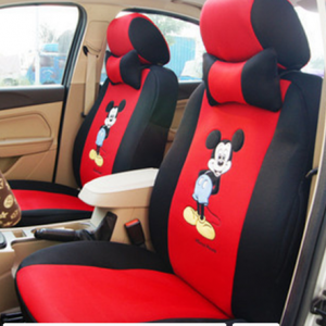 12pcs Cartoon Car Seat Cover Universal Sandwish Auto Seats Protector Breathable Automobil Interior Cushion Accessories for Girls discountshub