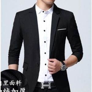Xian Xian Men's Suit Jacket - Black discountshub