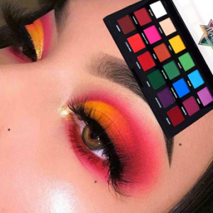 18-color matte lasting nude color bright neon eye shadow palette anti-watercolor color makeup pallete discountshub