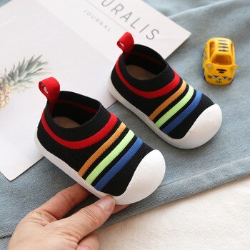 2020 Spring Girls Boys Toddler Shoes Comfortable Infant Casual Mesh Shoes Non-slip Knitting Soft Bottom Baby First Walkers Shoes discountshub