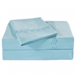 5 Colors 4pcs Embroidered Bedding Suit Coverlet Bedspread Fitted Sheet Queen King Size discountshub