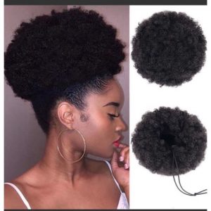 Adjustable Full Hair Afro Bun discountshub