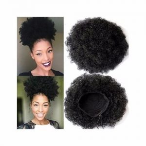 Adjustable Hair Afro Bun - Black discountshub