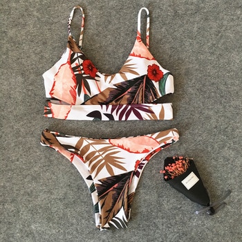 Bikini Swimsuit Swimwear Women Push Up Bathing Suit Bandeau Solid Bikini Set 2018 Female Beachwear with Pad Swim Sui discountshub