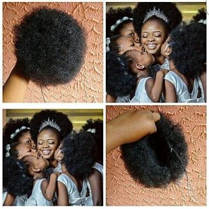 Black Adjustable Afro Bun Hair Piece For Ladies discountshub