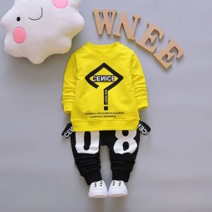 2PCS/Set Boys Clothes Suit Tops+Long Pant Sport Style discountshub